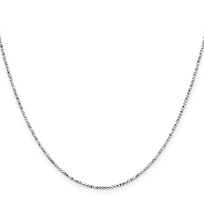 Rings Sterling Silver 125mm Beaded Chain TreasureFineJewelers