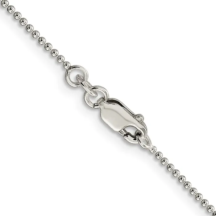 Rings Sterling Silver 125mm Beaded Chain TreasureFineJewelers