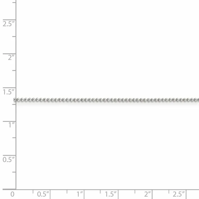 Rings Sterling Silver 125mm Beaded Chain TreasureFineJewelers