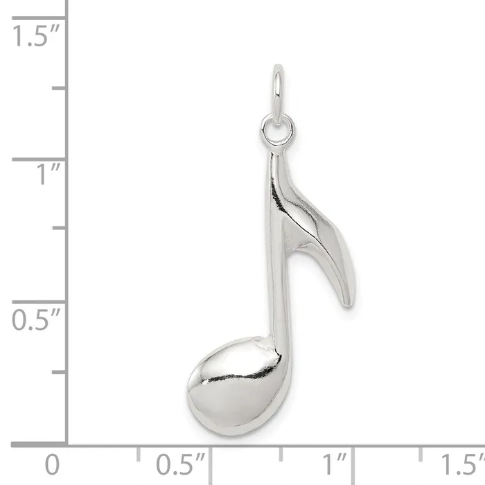 Rings Sterling Silver Music Note Charm TreasureFineJewelers