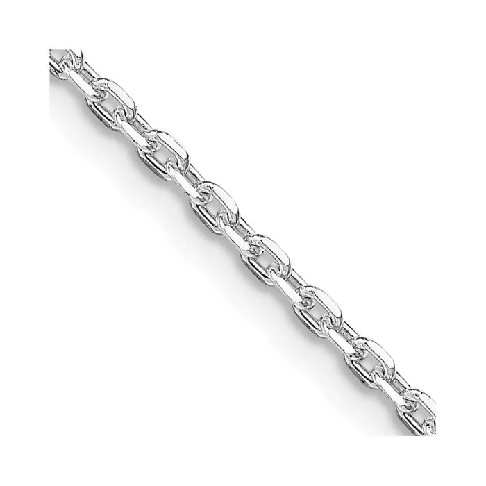 Rings Sterling Silver Rhodiumplated 2mm Beveled Oval Cable Chain TreasureFineJewelers Rings Sterling Silver Rhodiumplated 2mm Beveled Oval Cable Chain TreasureFineJewelers