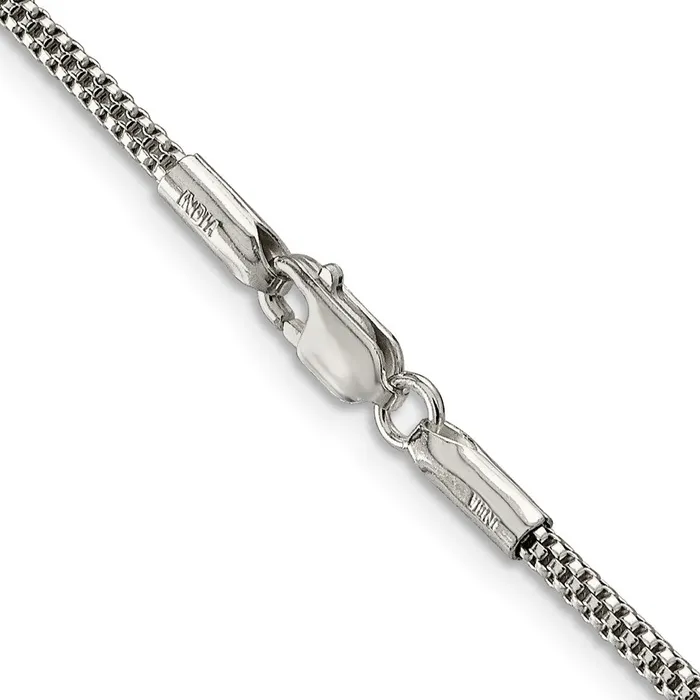 Rings TreasureFineJewelers Sterling Silver 2mm Corona Chain