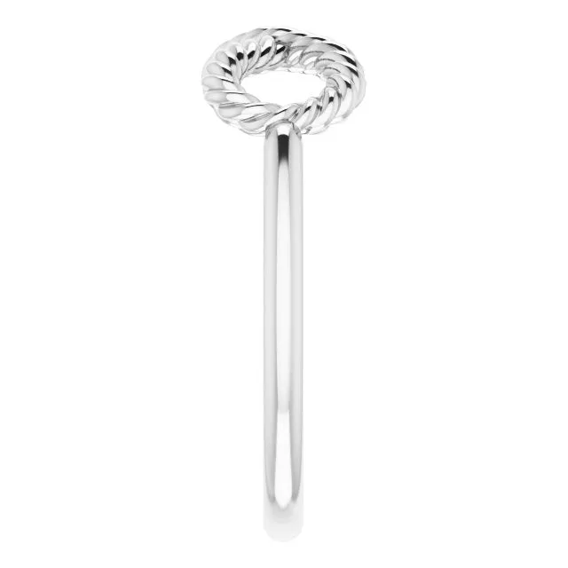 Rings TreasureFineJewelers Sterling Silver InfinityInspired Rope Ring