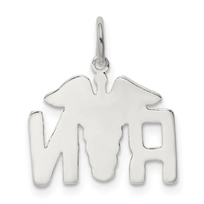 Rings TreasureFineJewelers Sterling Silver Nurse Symbol Charm