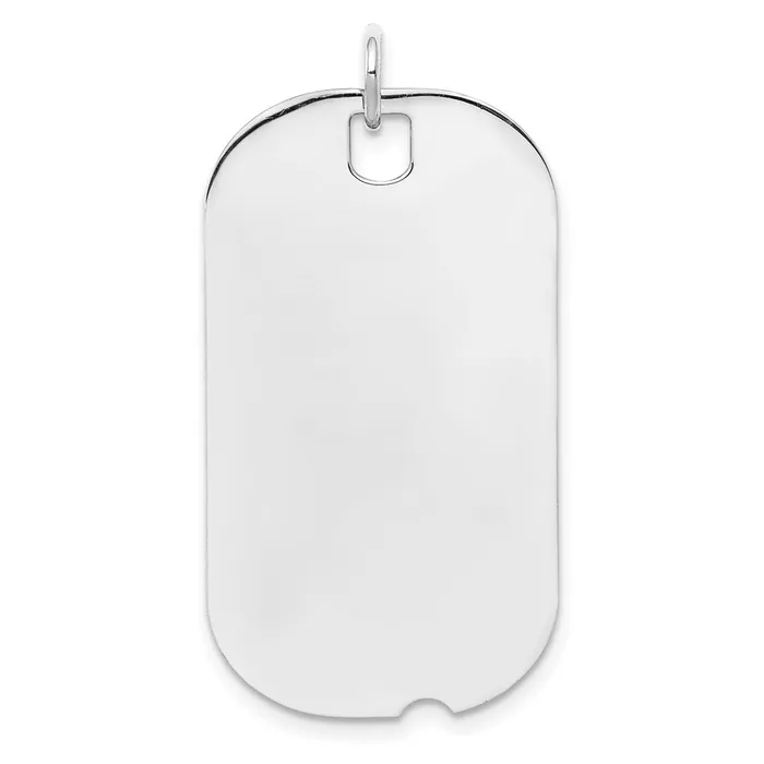Rings TreasureFineJewelers Sterling Silver Rhodiumplated Engraveable Dog Tag Disc Charm Rings TreasureFineJewelers Sterling Silver Rhodiumplated Engraveable Dog Tag Disc Charm