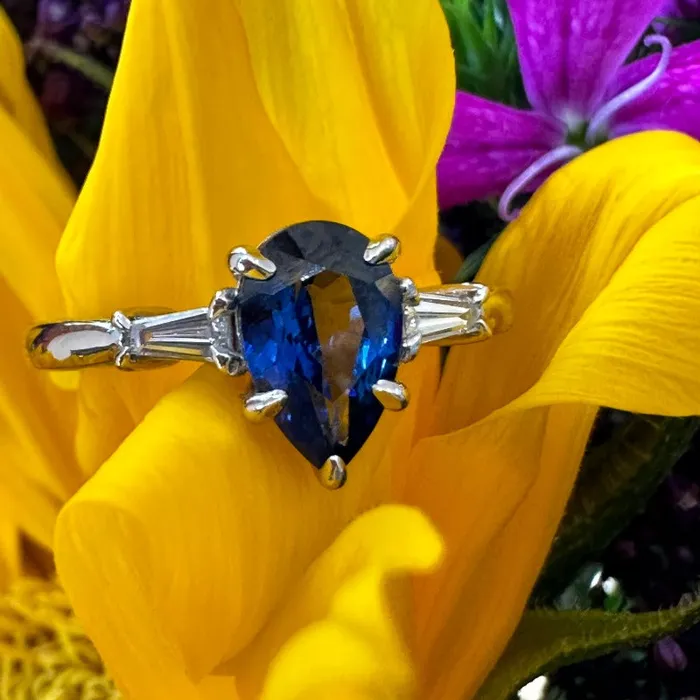 Sapphire and Diamond Ring 20002596 ONeills Estate Jewelry Rings