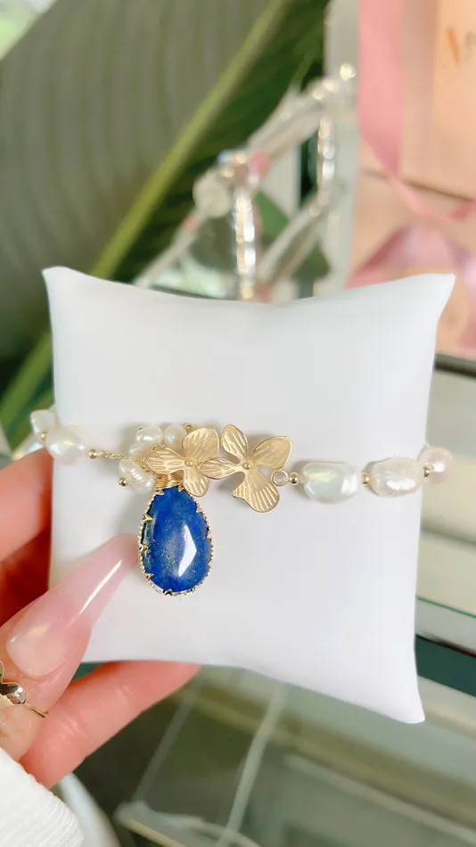 Sodalite Teardrop Crystal Bracelet MP Jewelry Bracelets