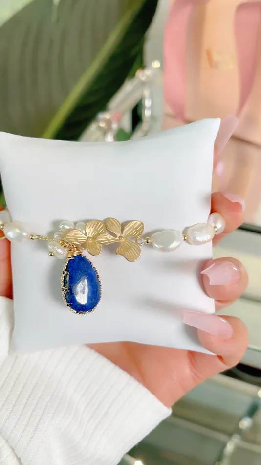 Sodalite Teardrop Crystal Bracelet MP Jewelry Bracelets
