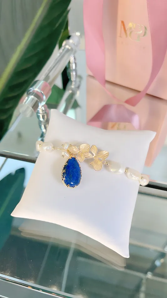 Sodalite Teardrop Crystal Bracelet MP Jewelry Bracelets