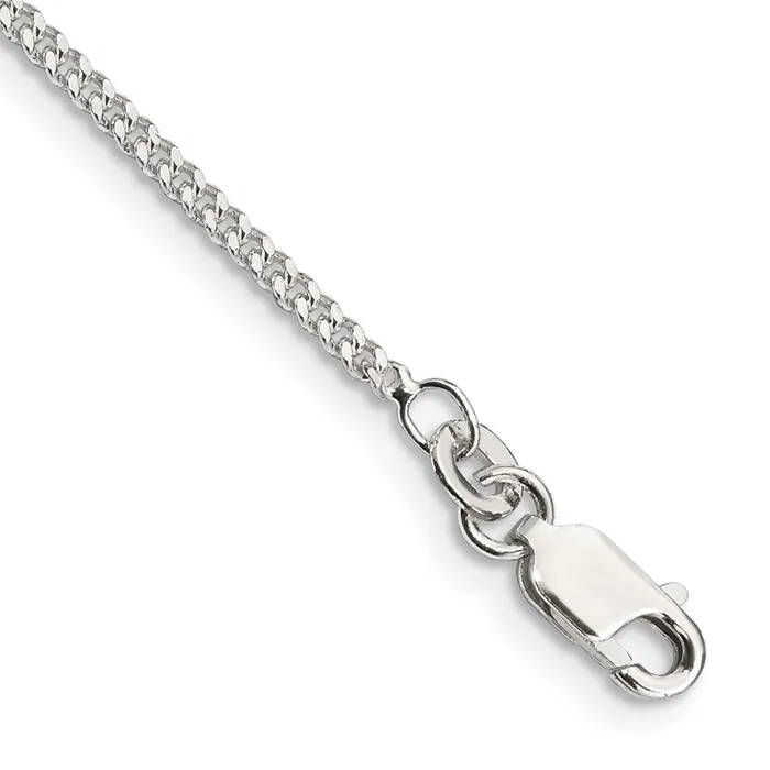 Sterling Silver 175mm Curb Chain Anklet TreasureFineJewelers Rings