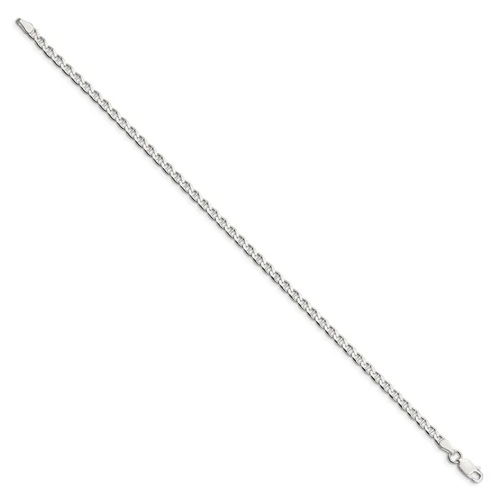 Sterling Silver 315mm Flat Cuban Anchor Chain TreasureFineJewelers Rings