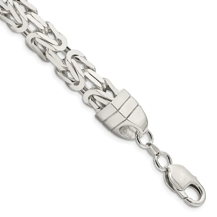 Sterling Silver 825mm Byzantine Chain TreasureFineJewelers Rings