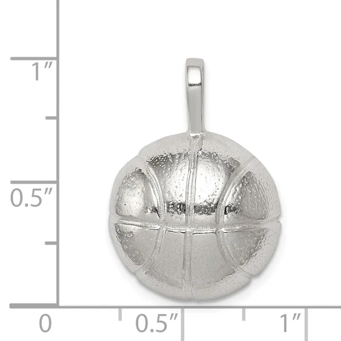Sterling Silver Basketball Charm TreasureFineJewelers Rings