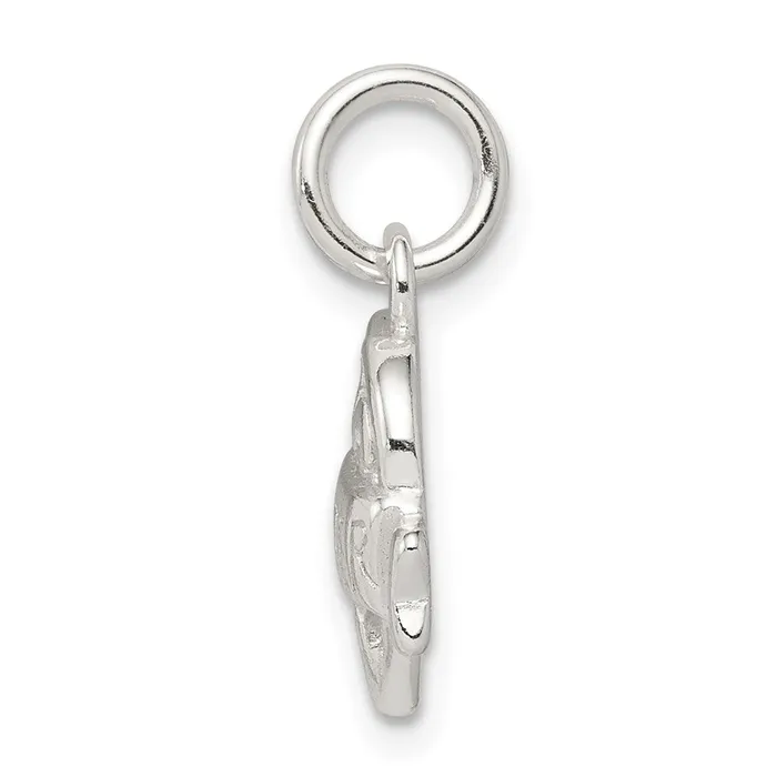 Sterling Silver Heart Daughter Charm TreasureFineJewelers Rings