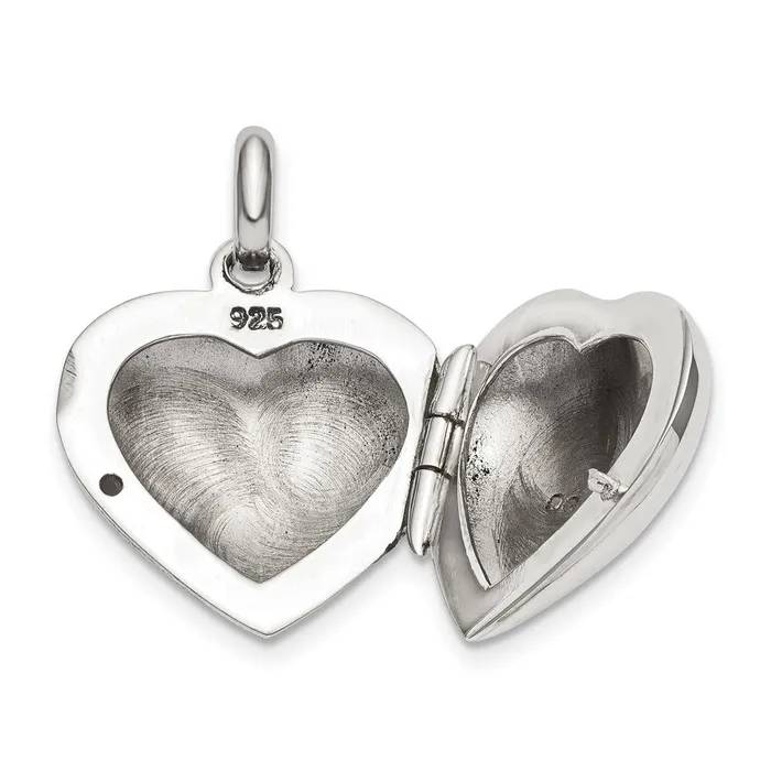 Sterling Silver Heart Locket TreasureFineJewelers Rings