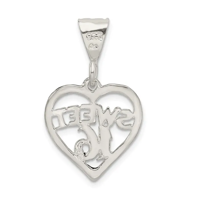 Sterling Silver HEART SWEET 16 Charm TreasureFineJewelers Rings
