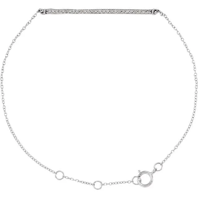 TreasureFineJewelers Bracelets 14K White Gold 16 CTW Natural Diamond 68 Bracelet TreasureFineJewelers Bracelets 14K White Gold 16 CTW Natural Diamond 68 Bracelet