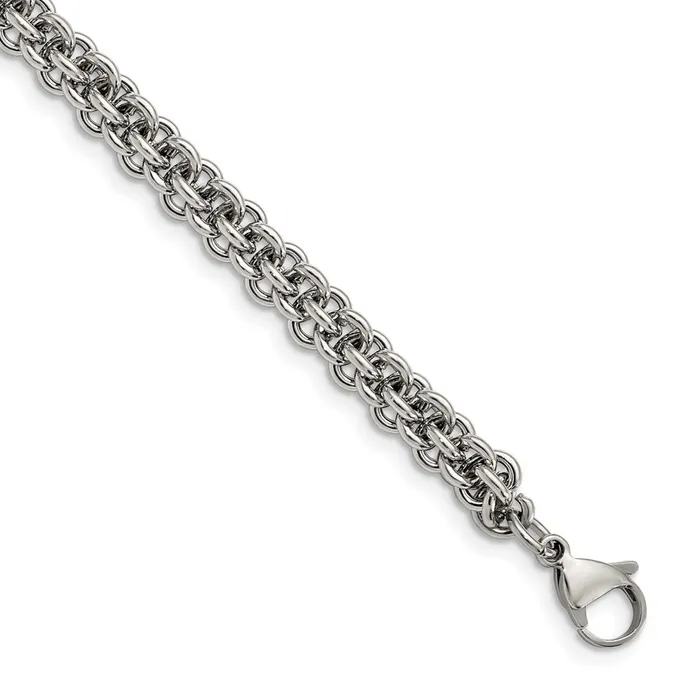 TreasureFineJewelers Bracelets Chisel Stainless Steel Polished 9 inch Bracelet TreasureFineJewelers Bracelets Chisel Stainless Steel Polished 9 inch Bracelet