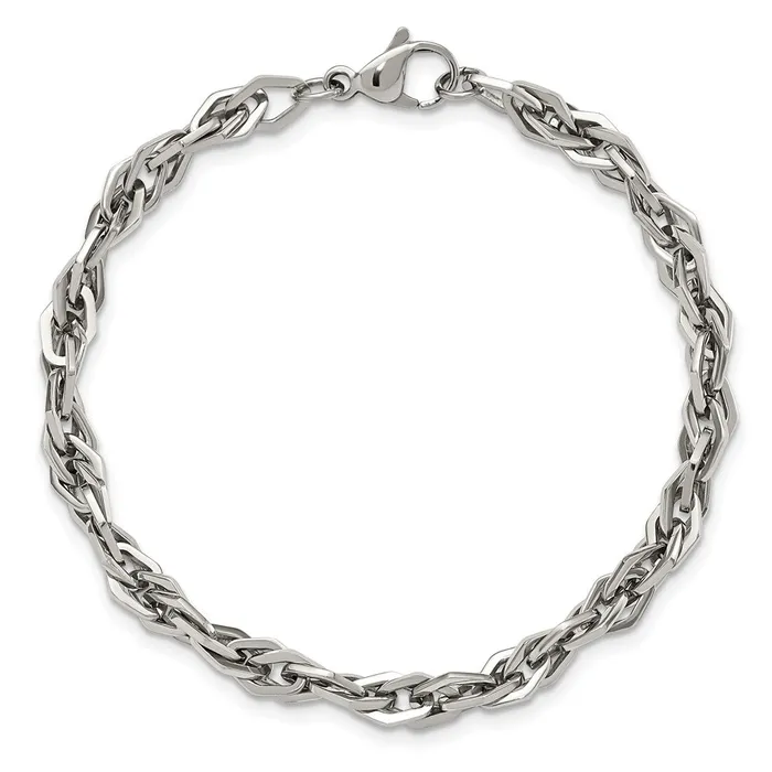 TreasureFineJewelers Bracelets Chisel Stainless Steel Polished 9 inch Bracelet