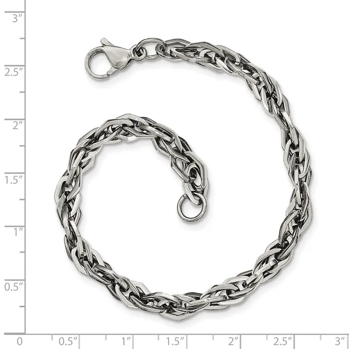 TreasureFineJewelers Bracelets Chisel Stainless Steel Polished 9 inch Bracelet