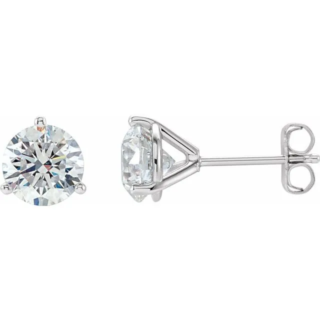 TreasureFineJewelers Earrings Platinum 12 CTW Diamond Stud Earrings