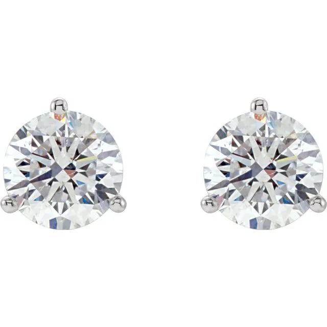 TreasureFineJewelers Earrings Platinum 12 CTW Diamond Stud Earrings