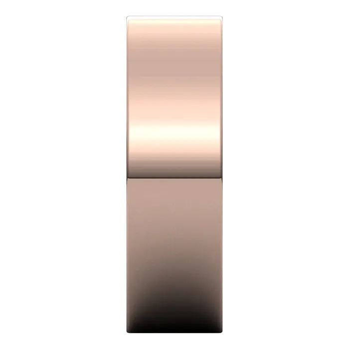TreasureFineJewelers Rings 10K Rose Gold 6 mm flat Wedding Band