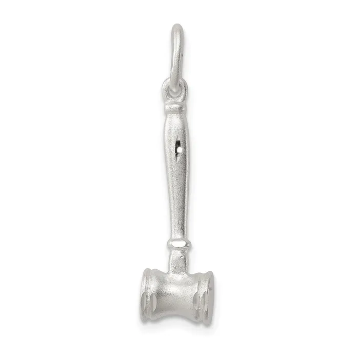 TreasureFineJewelers Rings Sterling Silver Gavel Charm