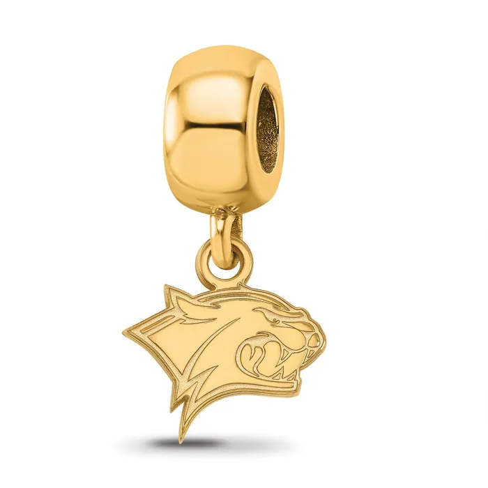 TreasureFineJewelers Rings Sterling Silver Goldplated LogoArt University of New Hampshire Wildcat Extra Small Dangle Bead Charm TreasureFineJewelers Rings Sterling Silver Goldplated LogoArt University of New Hampshire Wildcat Extra Small Dangle Bead Charm