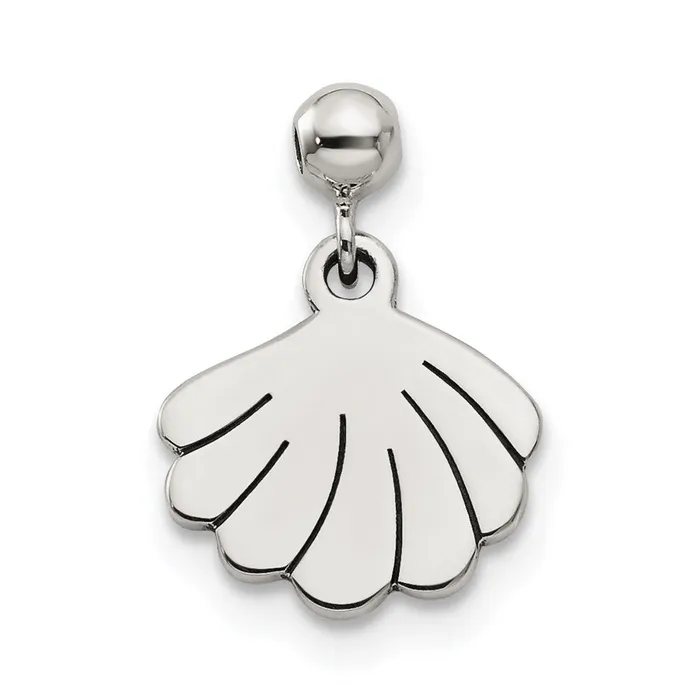 TreasureFineJewelers Rings Sterling Silver Mio Memento Dangle Shell Charm
