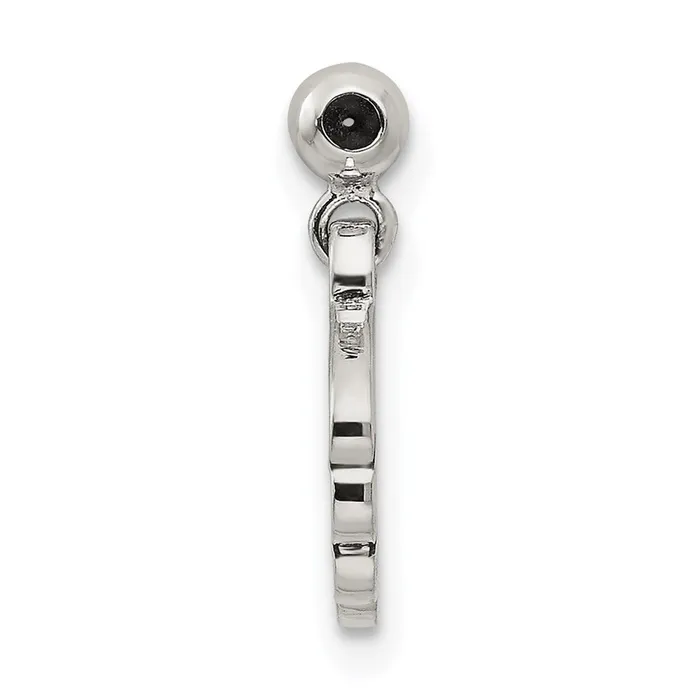 TreasureFineJewelers Rings Sterling Silver Mio Memento Dangle Shell Charm