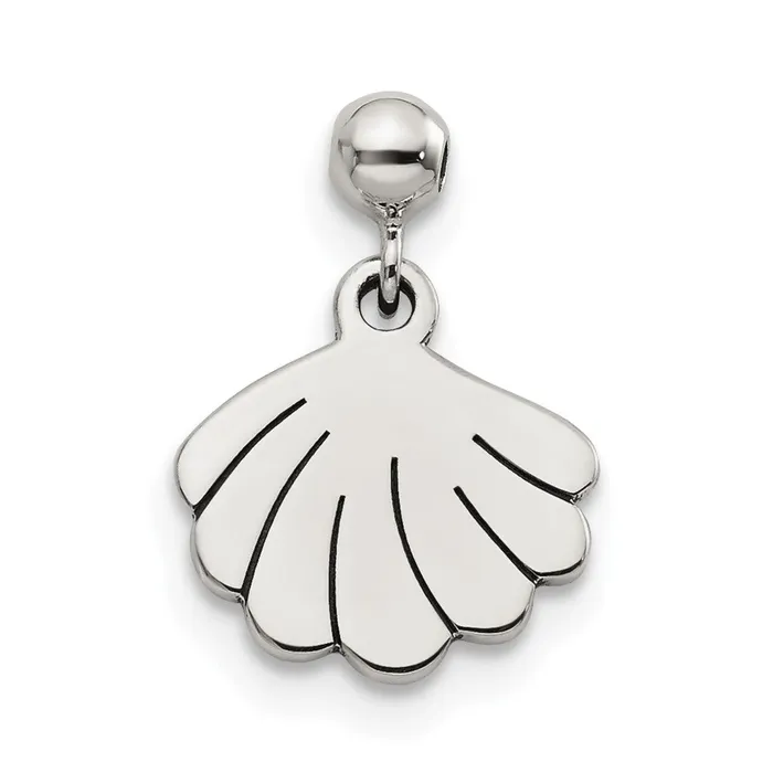 TreasureFineJewelers Rings Sterling Silver Mio Memento Dangle Shell Charm
