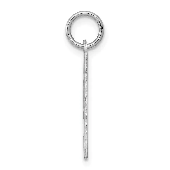 TreasureFineJewelers Rings Sterling SilverRhodiumplated Satin Number 51 Charm