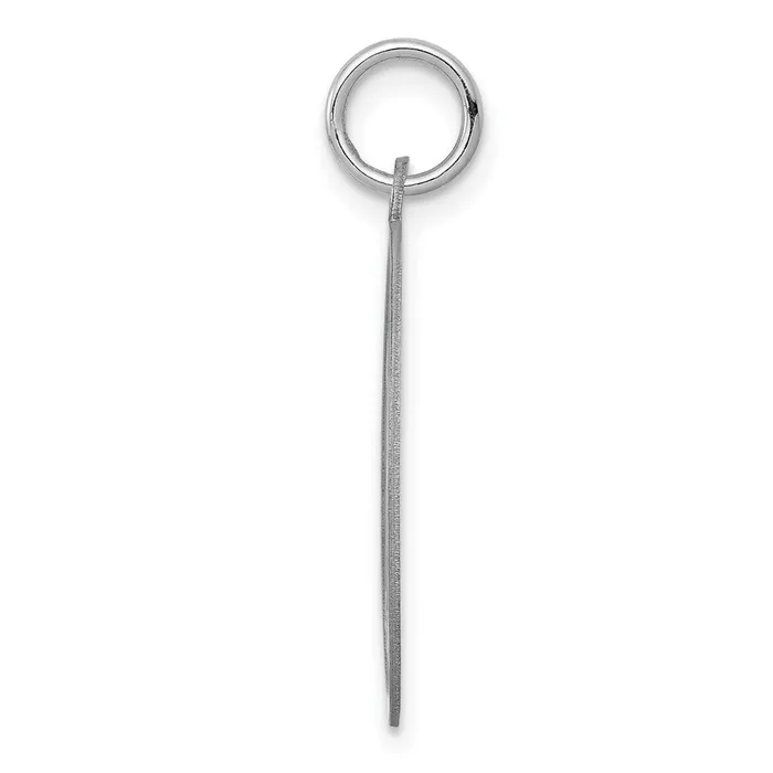TreasureFineJewelers Sterling Silver Rhodiumplated Collie Disc Charm Rings