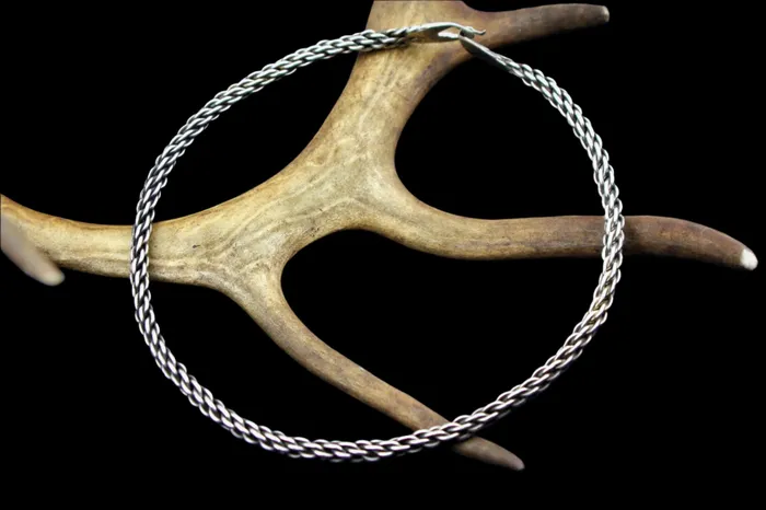 Valhallas silver Rings Woven Neck Ring in Sterling Silver