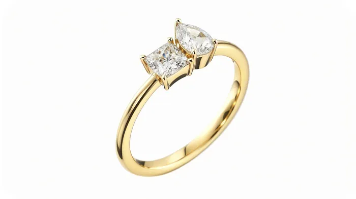 14k Rose Gold Minimalist Engagement Ring Gold Created Diamond Two Stone Engagement Ring Minimalist Diamond Ring Rose Gold FL LLC Rings 14k Rose Gold Minimalist Engagement Ring Gold Created Diamond Two Stone Engagement Ring Minimalist Diamond Ring Rose Gold FL LLC Rings