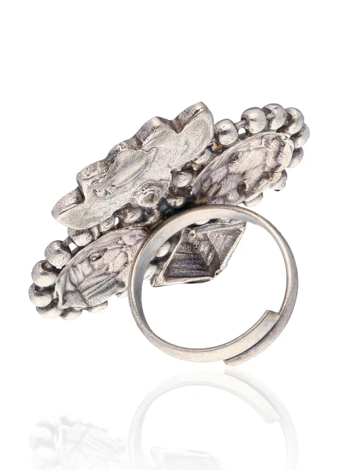 Aria Dual Tone Lotus Ring Curio Cottage Rings Aria Dual Tone Lotus Ring Curio Cottage Rings