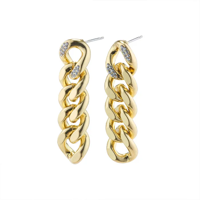 Cecilia Gold Plated Crystal Earrings Pilgrim Earrings