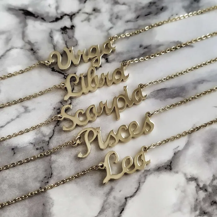 KHLOE JEWELS Necklaces Cute Zodiac Necklace