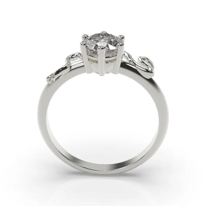 MyUniqueRing Rings Snake Ring Snake Engagement Ring White Gold Snake