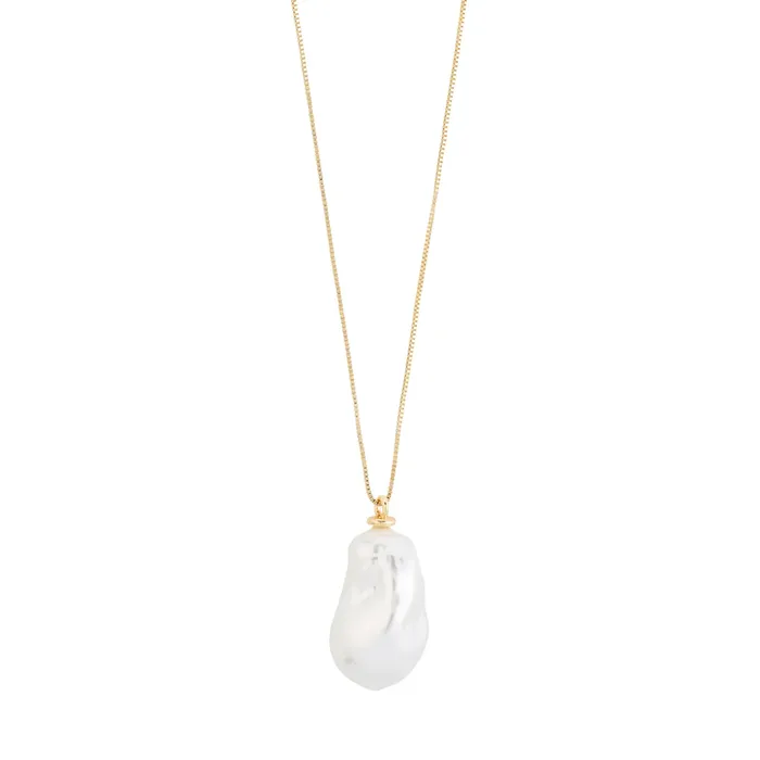 Pilgrim Sky Gold Plated Pearl Necklace Necklaces