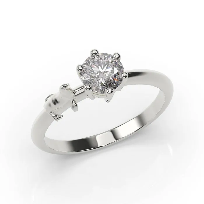 Rings MyUniqueRing Seal Ring Seal Engagement Ring White Gold Seal