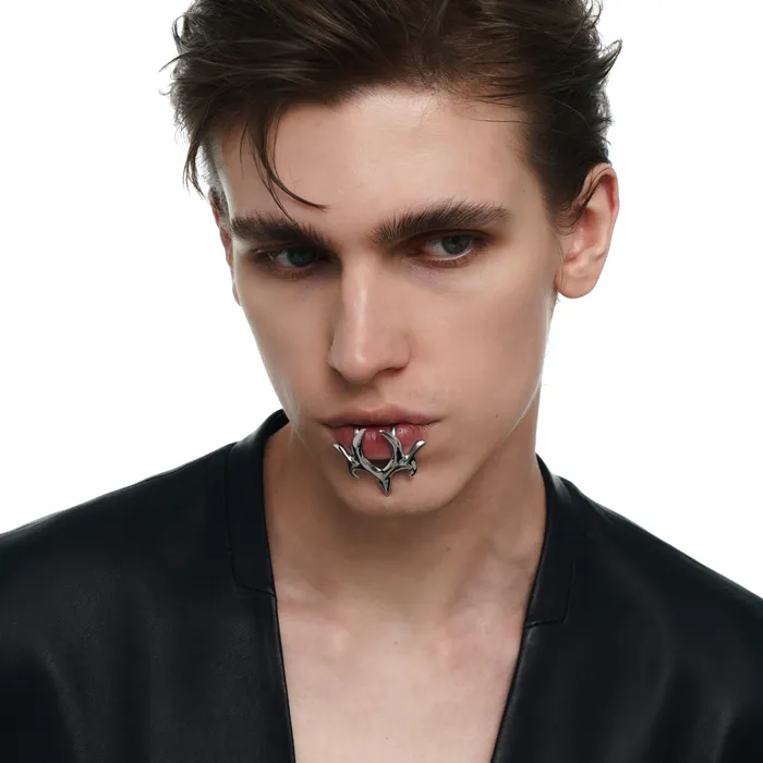 Streamlined NonPiercing Lip Ring Blackheadshop Rings