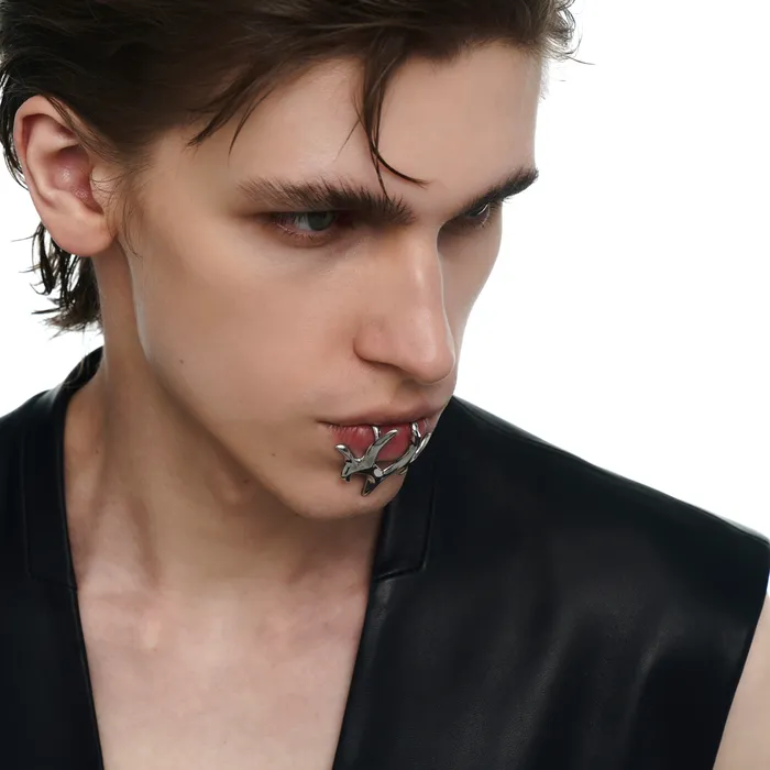 Streamlined NonPiercing Lip Ring Blackheadshop Rings