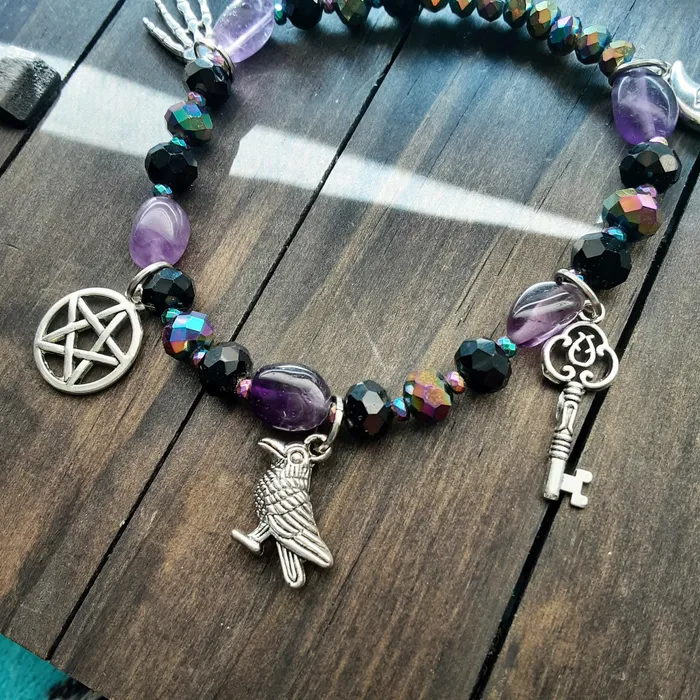 The Worthy Witch Bracelets Hekate bracelet with Amethyst and Agate