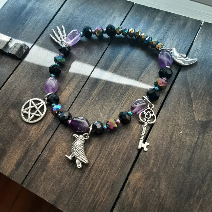 The Worthy Witch Bracelets Hekate bracelet with Amethyst and Agate