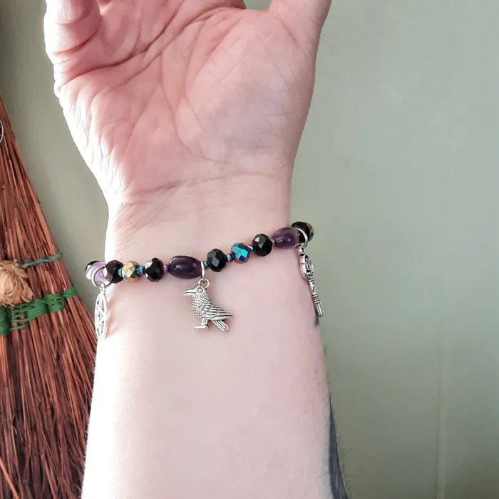 The Worthy Witch Bracelets Hekate bracelet with Amethyst and Agate