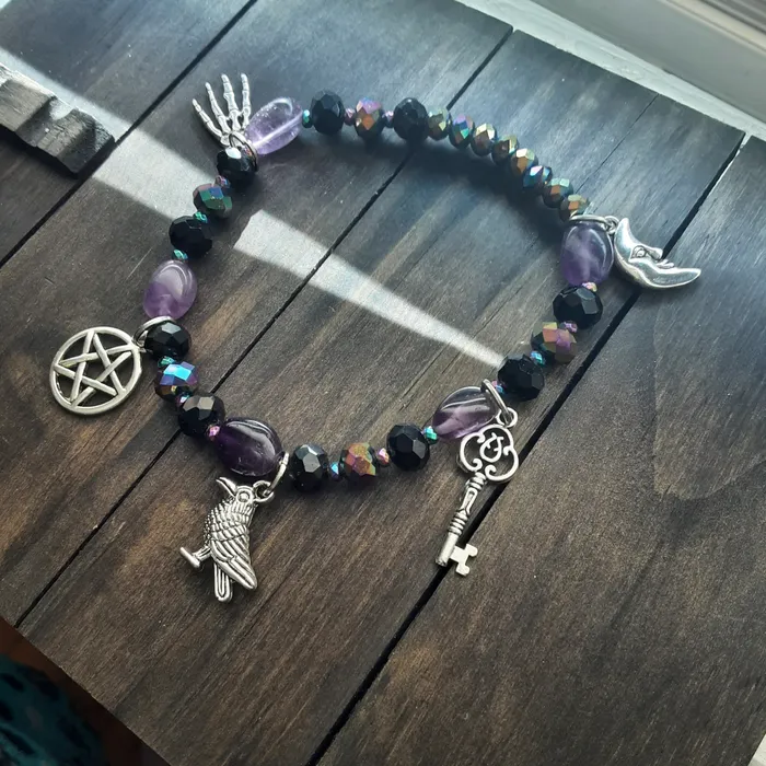 The Worthy Witch Bracelets Hekate bracelet with Amethyst and Agate