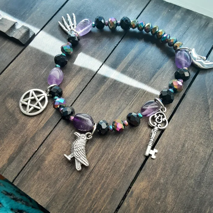 The Worthy Witch Bracelets Hekate bracelet with Amethyst and Agate