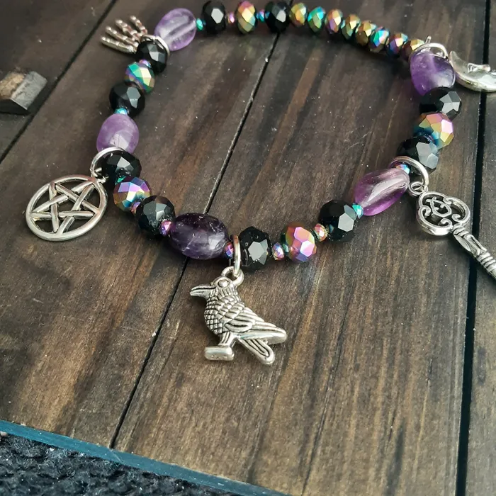 The Worthy Witch Bracelets Hekate bracelet with Amethyst and Agate